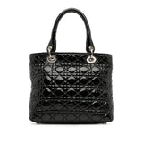 Dior Medium Patent Cannage Lady Dior Soft Shopping Tote (SHG-l67PuF)