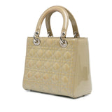 Dior Medium Patent Cannage Lady Dior