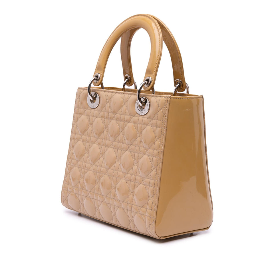 Dior Medium Patent Cannage Lady Dior