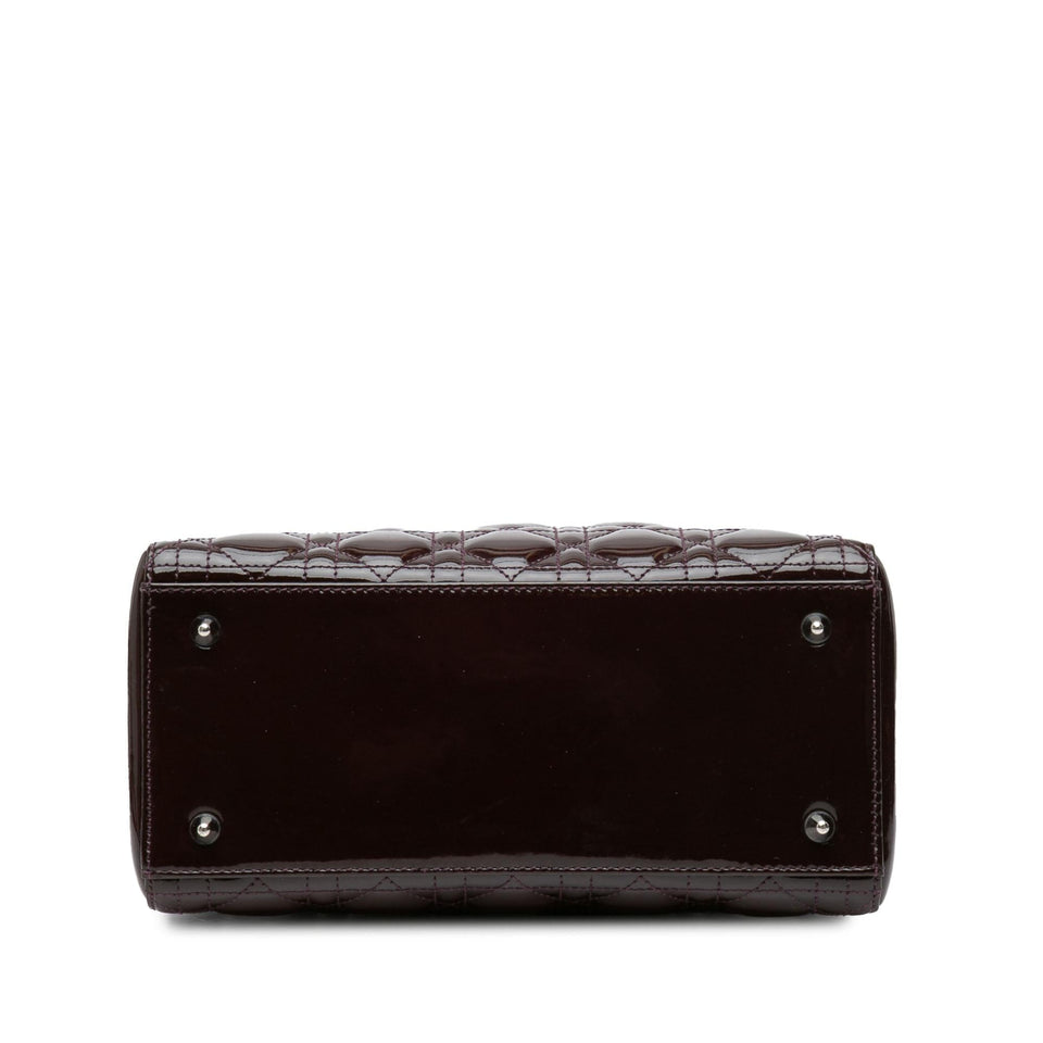 Dior Medium Patent Cannage Lady Dior