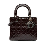 Dior Medium Patent Cannage Lady Dior