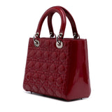 Dior Medium Patent Cannage Lady Dior