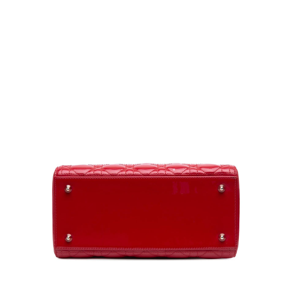 Dior Medium Patent Cannage Lady Dior