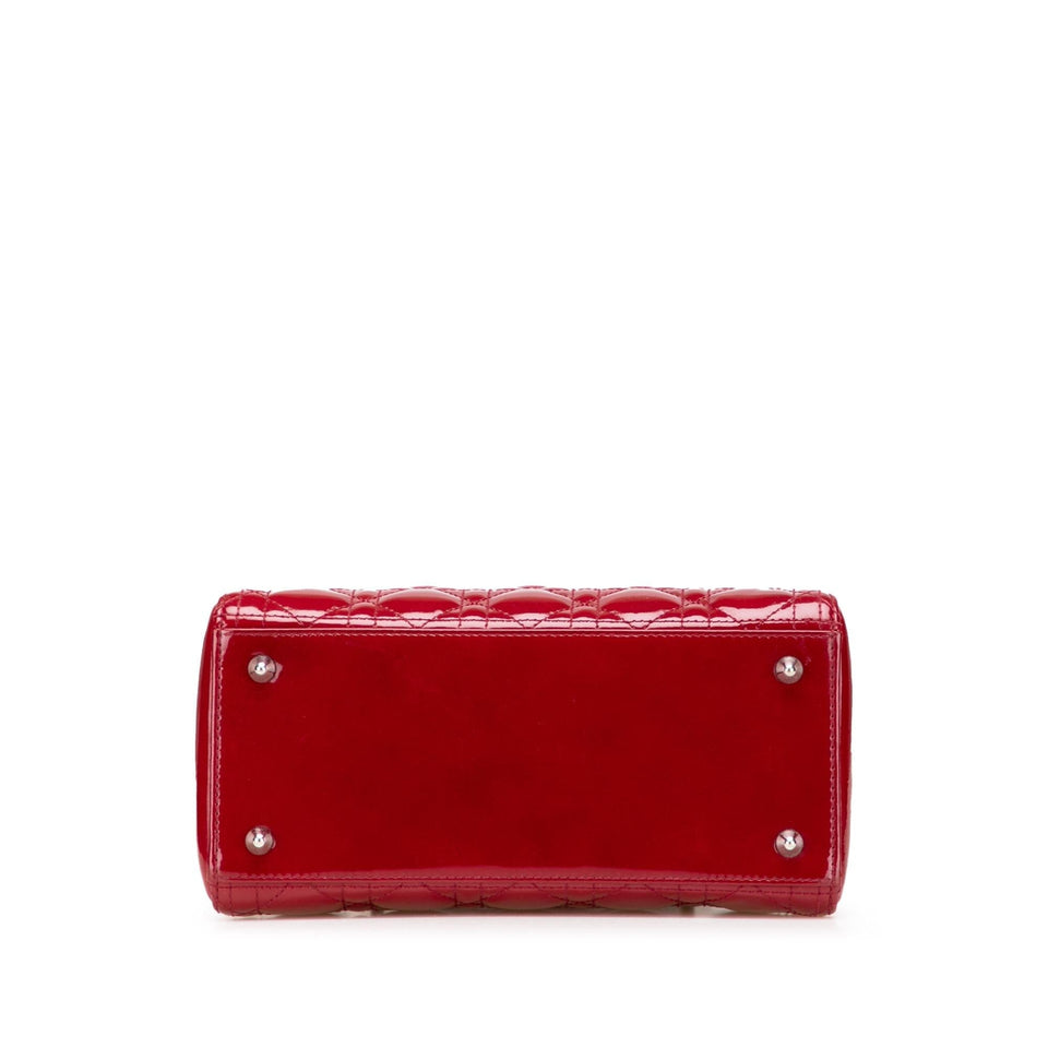 Dior Medium Patent Cannage Lady Dior