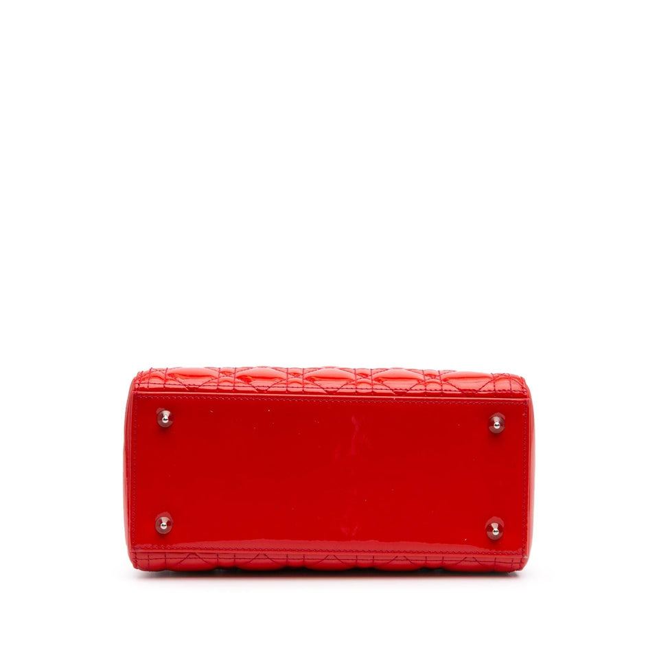 Dior Medium Patent Cannage Lady Dior