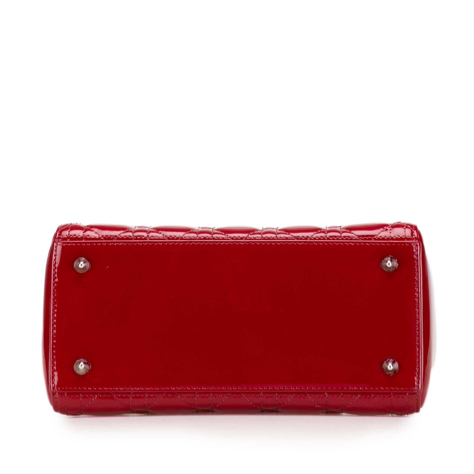 Dior Medium Patent Cannage Lady Dior
