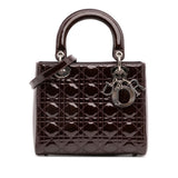 Dior Medium Patent Cannage Lady Dior