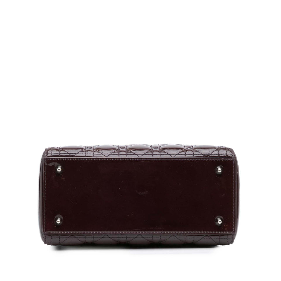 Dior Medium Patent Cannage Lady Dior