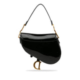 Dior Medium Patent Saddle Bag (SHG-Xmkf8J)