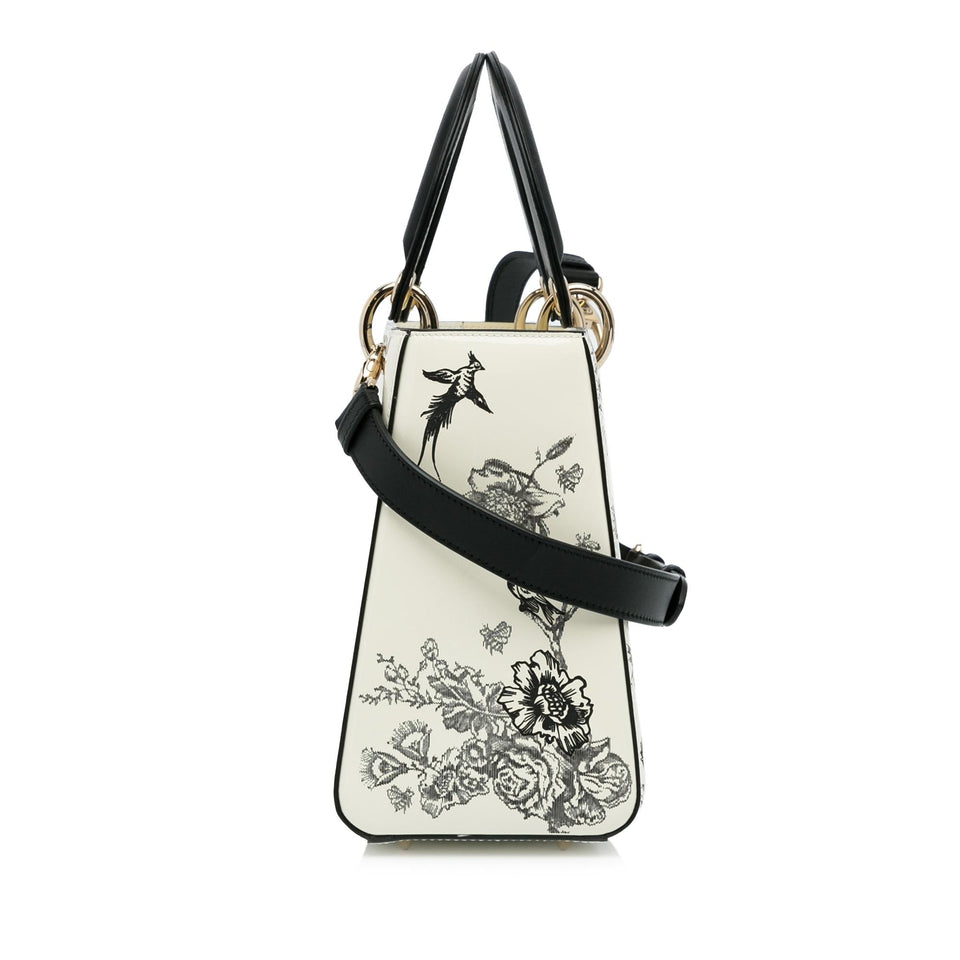 Dior Medium Patent Toile de Jouy Lady Dior (SHG-srQnuo)