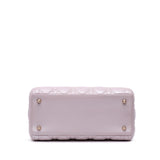 Dior Medium Pearlescent Lambskin Cannage Lady Dior