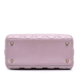Dior Medium Pearlescent Lambskin Cannage Lady Dior