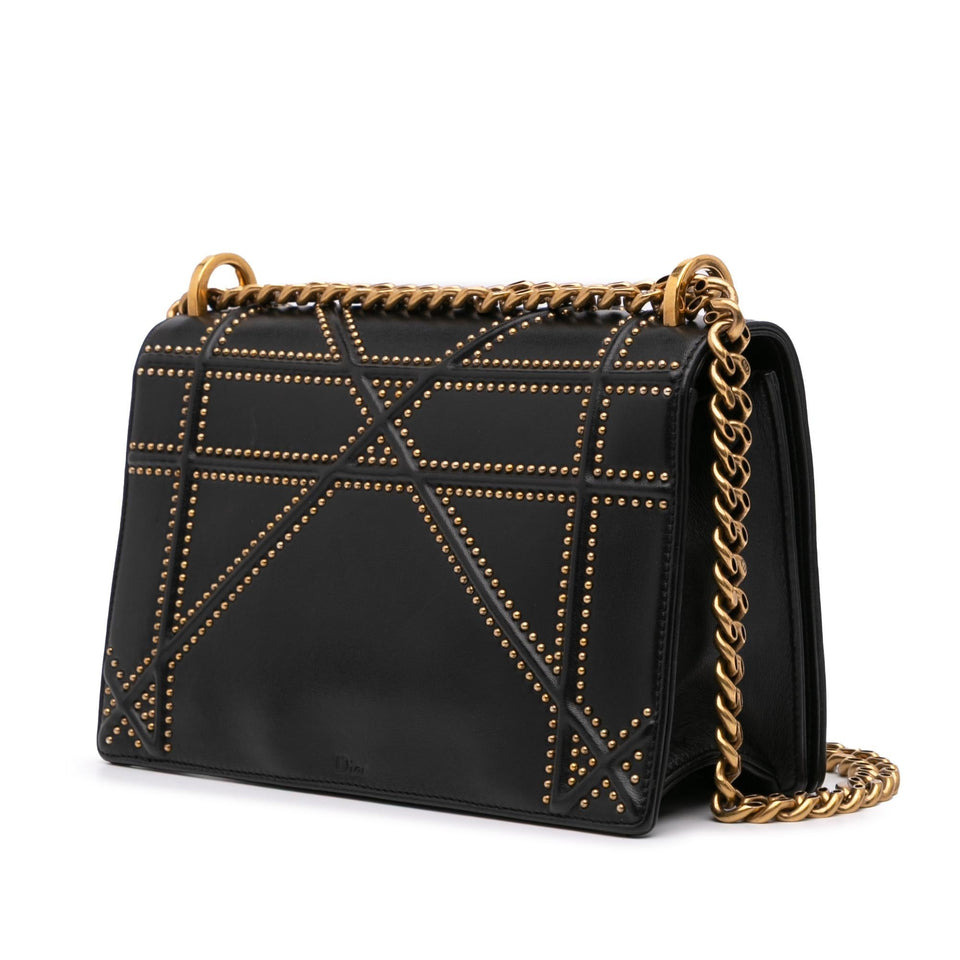 Dior Medium Studded Lambskin Diorama Flap