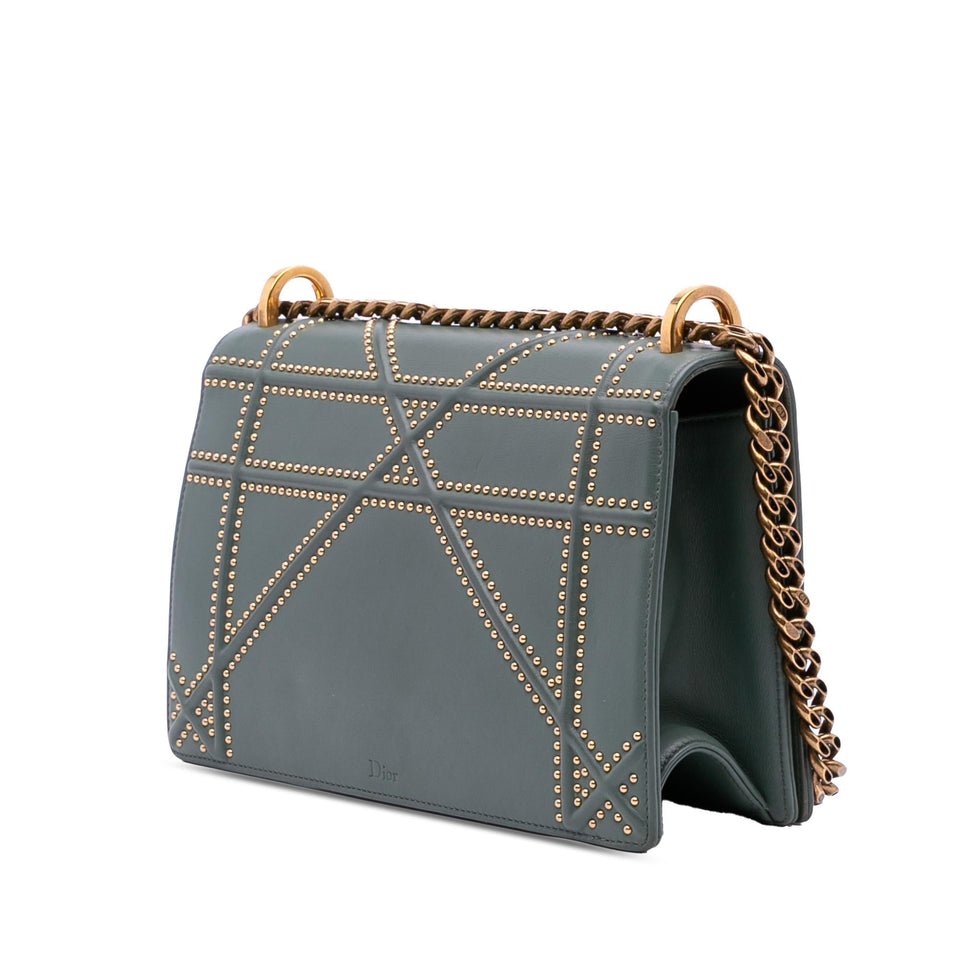 Dior Medium Studded Lambskin Diorama Flap