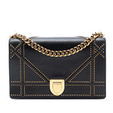 Dior Medium Studded Lambskin Diorama Flap