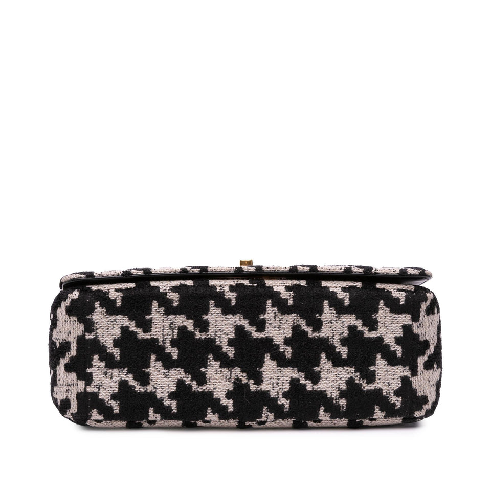 Dior Medium Technical Canvas Macro Houndstooth Caro Bag