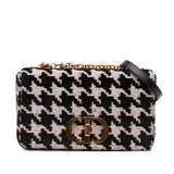 Dior Medium Technical Canvas Macro Houndstooth Caro Bag