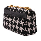 Dior Medium Technical Canvas Macro Houndstooth Caro Bag