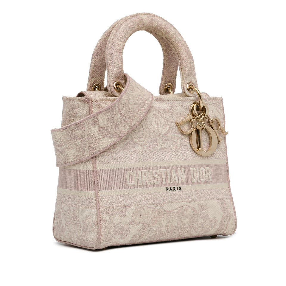 Dior Medium Toile de Jouy Lady D-Lite (SHG-UokZue)