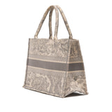 Dior Medium Toile de Jouy Reverse Embroidered Canvas Book Tote