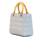 Dior Medium Tricolor Lambskin Cannage Lady Dior
