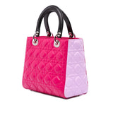 Dior Medium Tricolor Lambskin Cannage Lady Dior