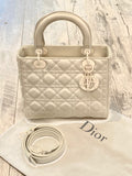 Dior MEDIUM ULTRA MATTE CALFSKIN LEATHER CANNAGE LADY Dior