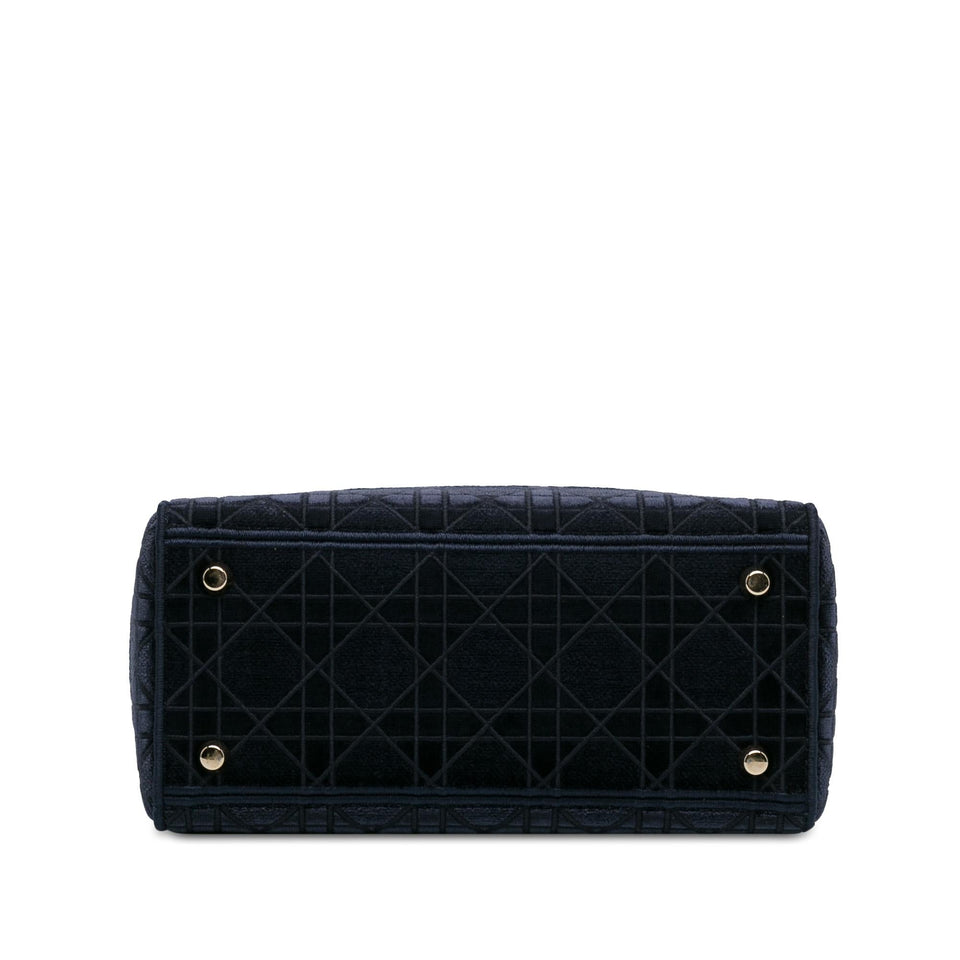 Dior Medium Velvet Cannage Lady D-Lite (SHG-Cz22FV)