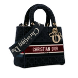 Dior Medium Velvet Cannage Lady D-Lite (SHG-Cz22FV)