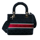 Dior Medium Velvet Cannage Lady D-Lite (SHG-ysoyN0)