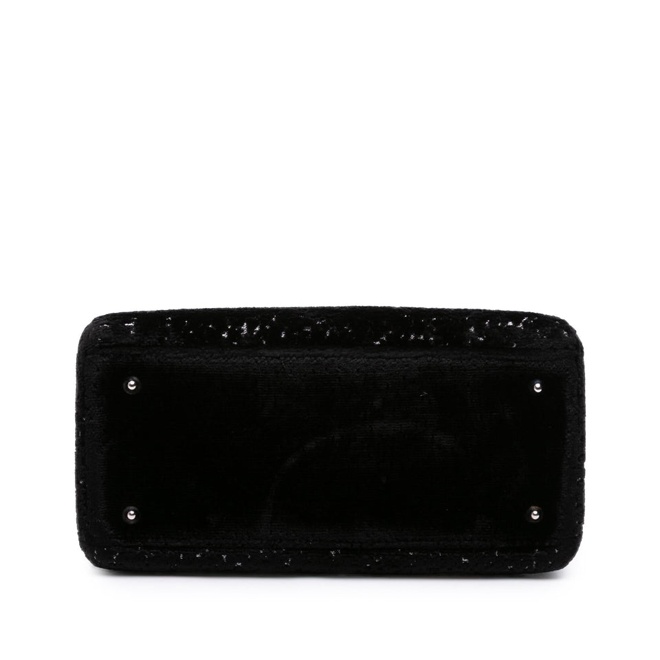 Dior Medium Velvet and Canvas Lady Dior