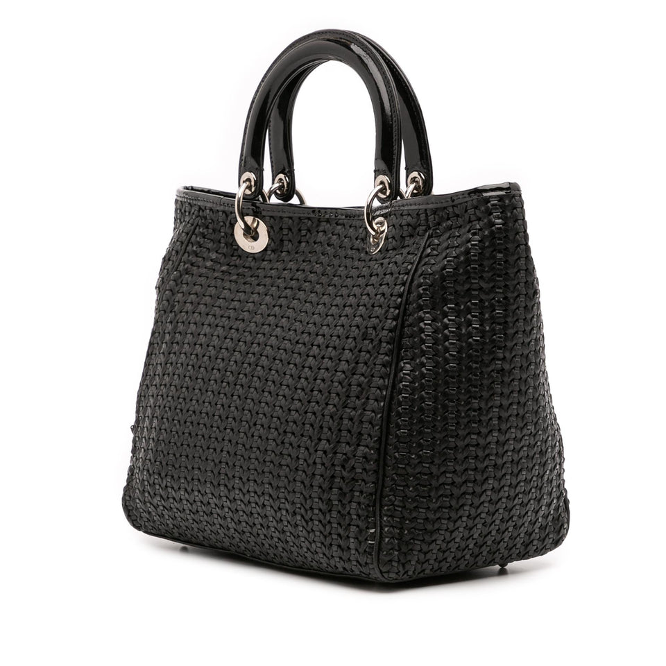 Dior Medium Woven Leather Soft Lady Dior