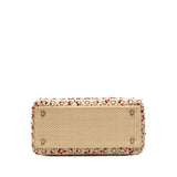 Dior Medium Woven Raffia Lady Dior