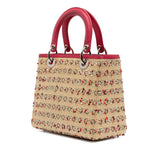 Dior Medium Woven Raffia Lady Dior