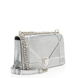 Dior Metallic Calfskin Micro Cannage Diorama Medium Shoulder Bag