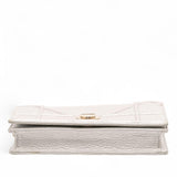 Dior Metallic Grained Calfskin Diorama Wallet On Chain
