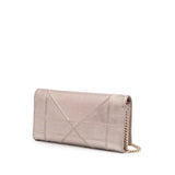 Dior Metallic Grained Calfskin Diorama Wallet on Chain