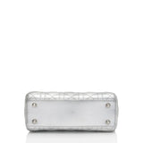 Dior Metallic Leather Lady Dior Small Tote (SHF-4YtjmZ)