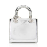 Dior Metallic Patent Leather Lady Dior Medium Tote