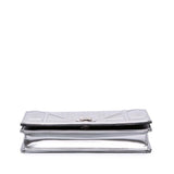 Dior Metallic Patent Microcannage Diorama Wallet on Chain