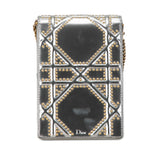 Dior Metallic Studded Calfskin Vertical Diorama (SHG-qyuKTo)