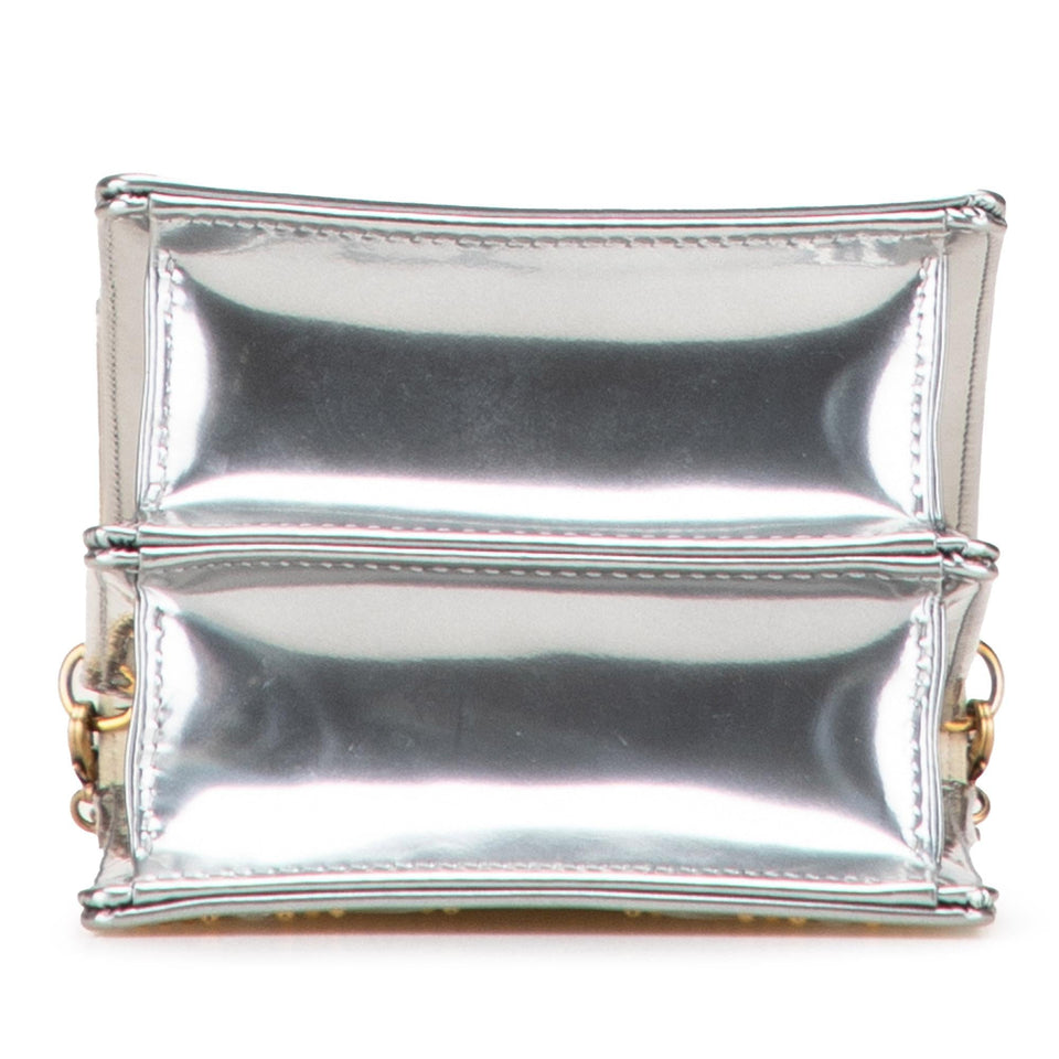 Dior Metallic Studded Calfskin Vertical Diorama