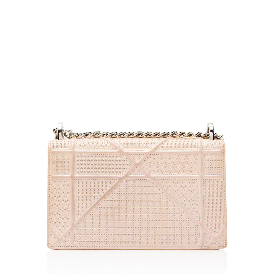 Dior Micro Cannage Patent Leather Diorama Small Shoulder Bag