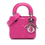 Dior Micro Lambskin Cannage Lady Dior