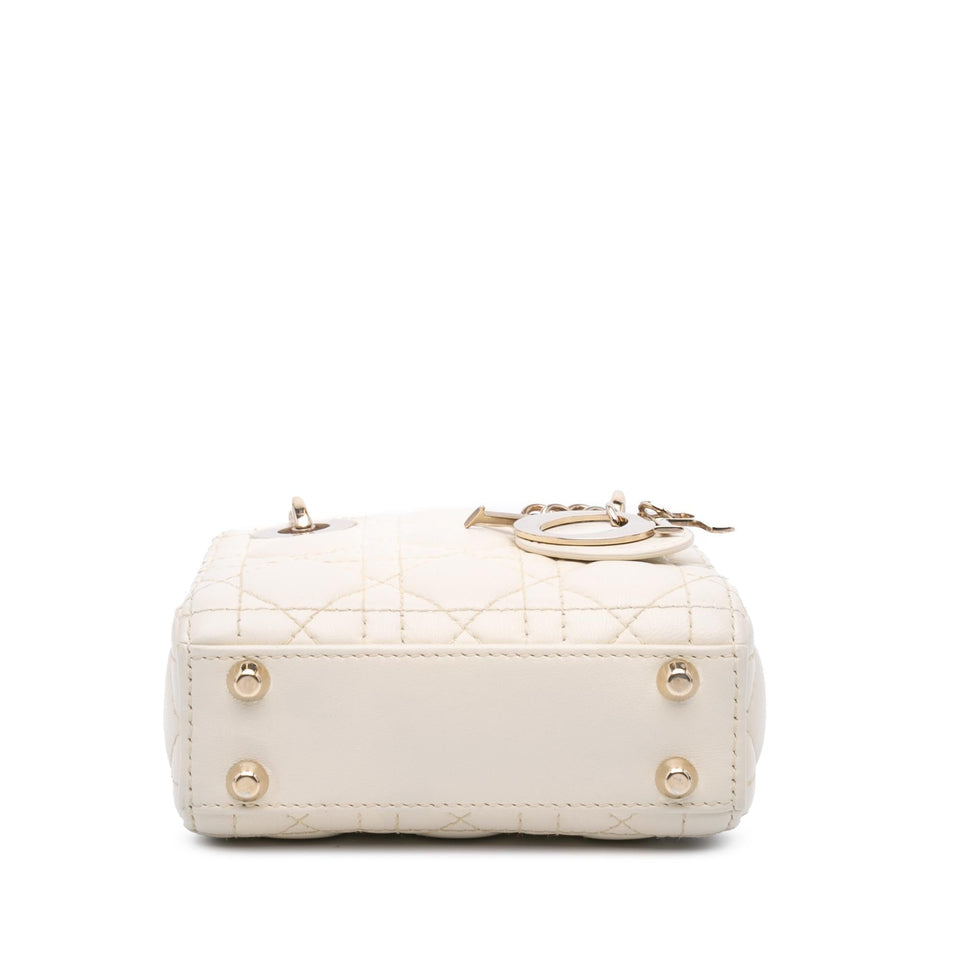Dior Micro Lambskin Cannage Lady Dior