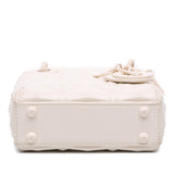 Dior Micro Ultra Matte Calfskin Cannage Diamond Motif Lady Dior