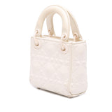 Dior Micro Ultra Matte Calfskin Cannage Diamond Motif Lady Dior