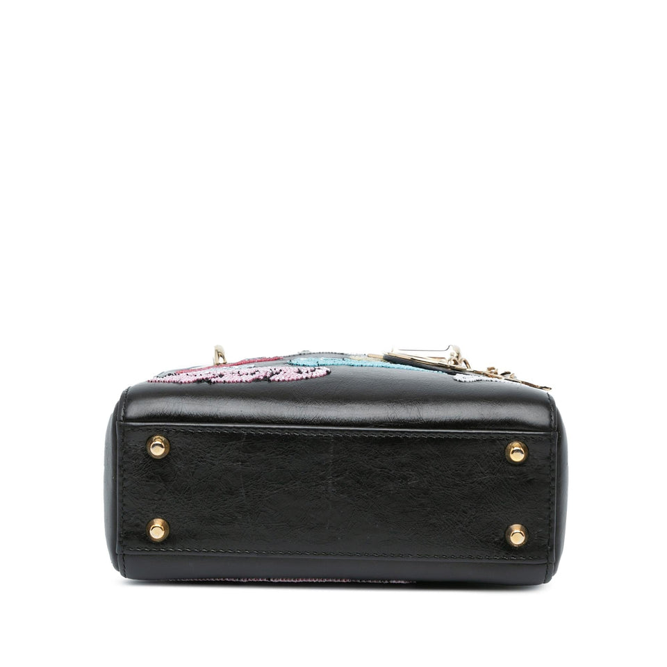 Dior Mini Beaded Calfskin Lady Dior (SHG-w6rAdL)