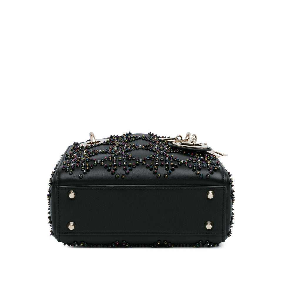 Dior Mini Beaded Lambskin Cannage Lady Dior (SHG-T5wYHY)