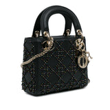 Dior Mini Beaded Lambskin Cannage Lady Dior (SHG-T5wYHY)